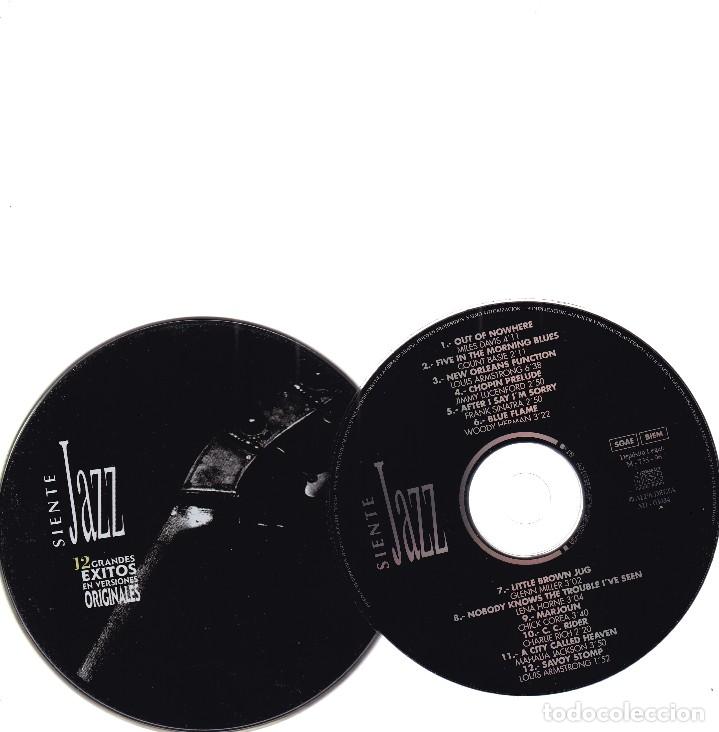 CDs de m&uacute;sica: SIENTE JAZZ - 12 GRANDES EXITOS - VERSIONES ORIGINALES - 1996 - Foto 1