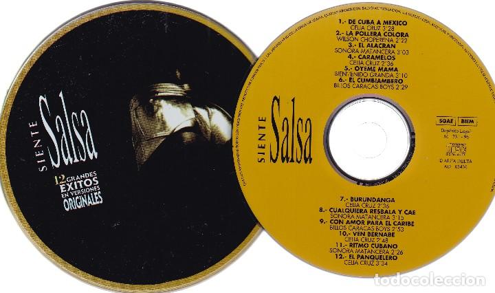 CDs de m&uacute;sica: SIENTE SALSA - 12 GRANDES EXITOS - VERSIONES ORIGINALES - 1996 - Foto 1