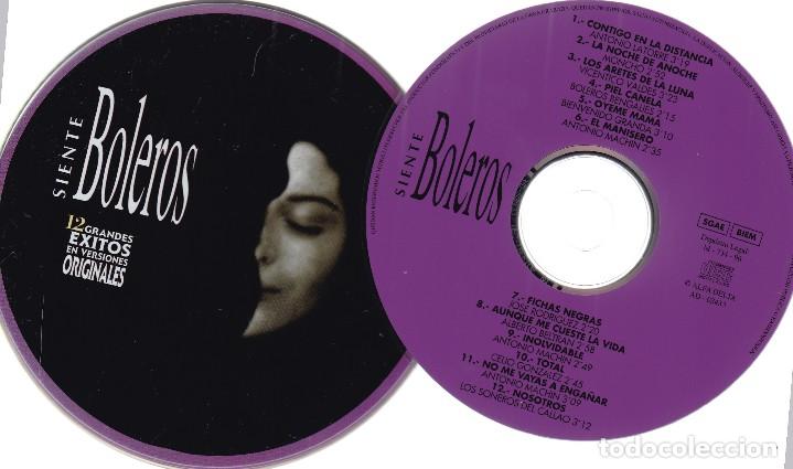 CDs de m&uacute;sica: SIENTE BOLEROS - 12 GRANDES EXITOS - VERSIONES ORIGINALES - 1996 - Foto 1