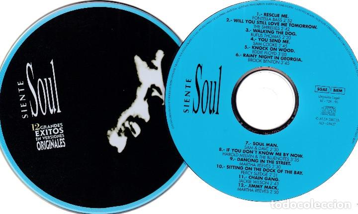 CDs de m&uacute;sica: SIENTE SOUL - 12 GRANDES EXITOS - VERSIONES ORIGINALES - 1996 - Foto 1