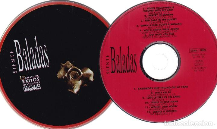 CDs de m&uacute;sica: SIENTE BALADAS - 12 GRANDES EXITOS - VERSIONES ORIGINALES - 1996 - Foto 1