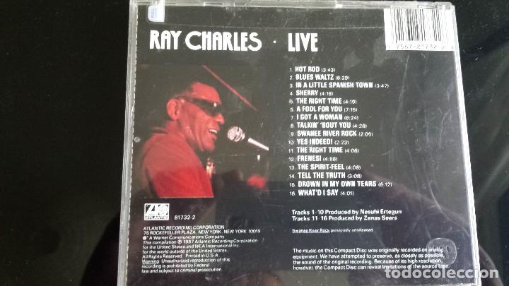 CDs de m&uacute;sica: CD RAY CHARLES: LIVE - Foto 2