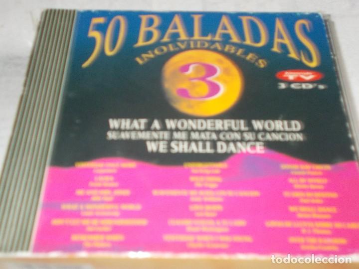 CDs de m&uacute;sica: 50 BALADAS INOLVIDABLES 3 Cds - Foto 1
