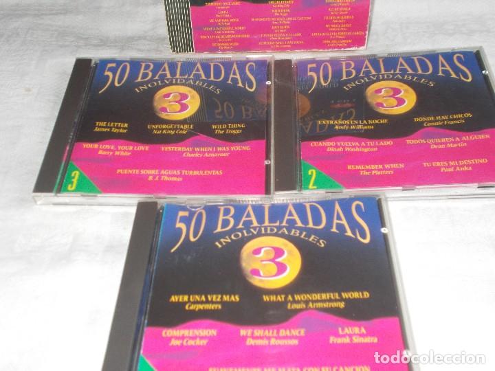 CDs de m&uacute;sica: 50 BALADAS INOLVIDABLES 3 Cds - Foto 2