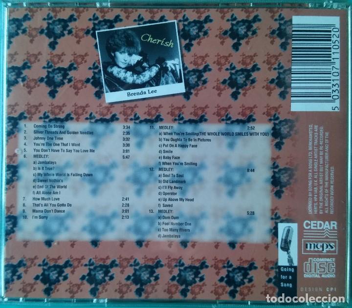 CDs de m&uacute;sica: BRENDA LEE - CHERISH - CD - Foto 2