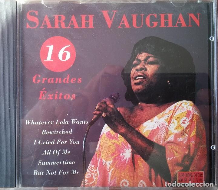 CDs de m&uacute;sica: SARAH VAUGHAN - 16 GRANDES EXITOS - CD - Foto 1
