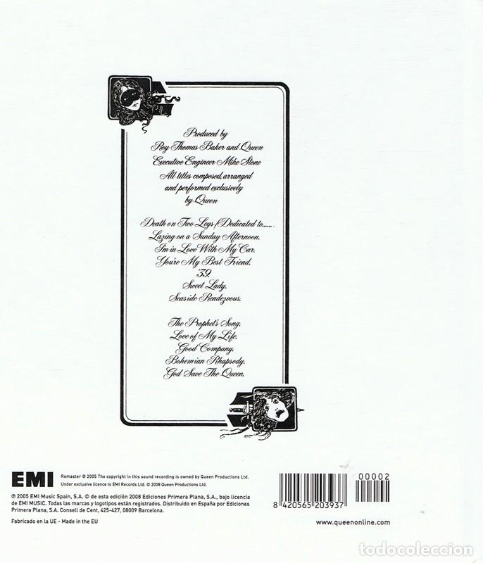 CDs de m&uacute;sica: QUEEN &uml;A NIGHT AT THE OPERA&uml; (LIBRO CD) - Foto 2