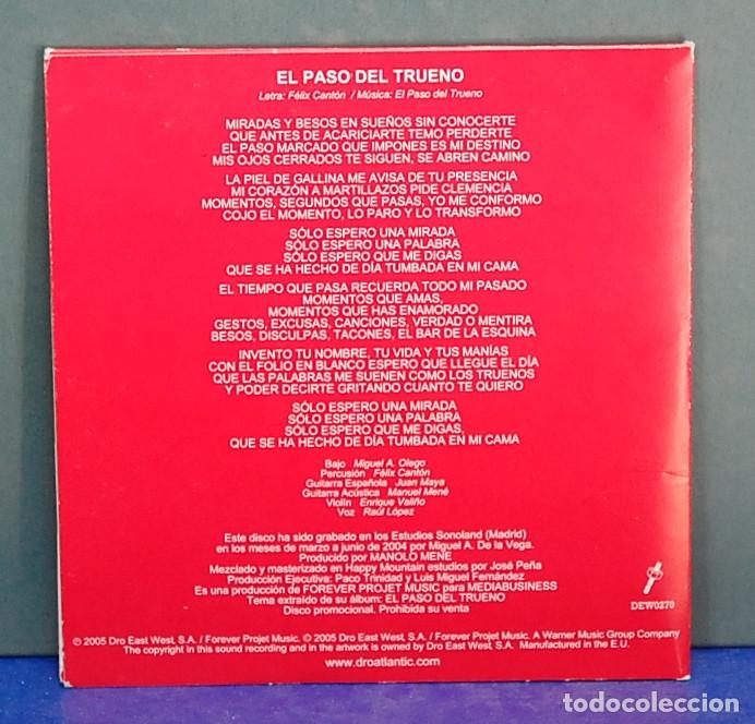 CDs de m&uacute;sica: El paso del trueno. DRO 2004. CD-single - Foto 2