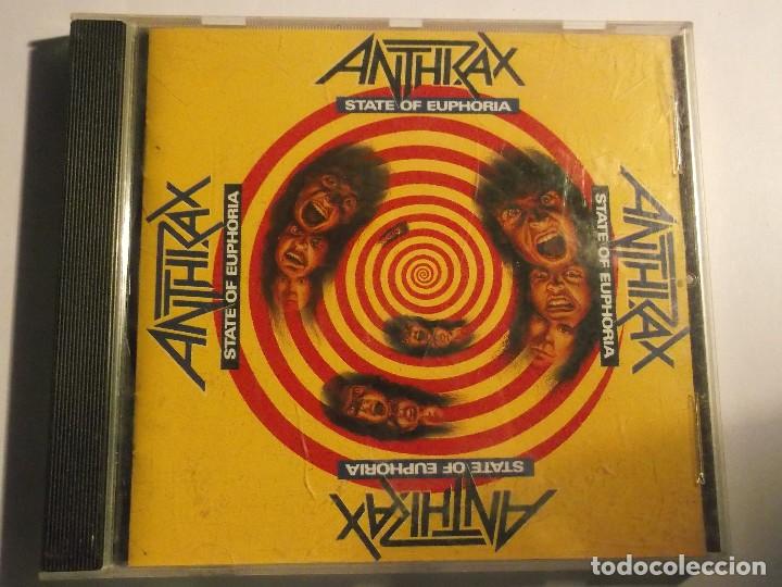CDs de m&uacute;sica: ANTHRAX-STATE OF EUPHORIA - Foto 1