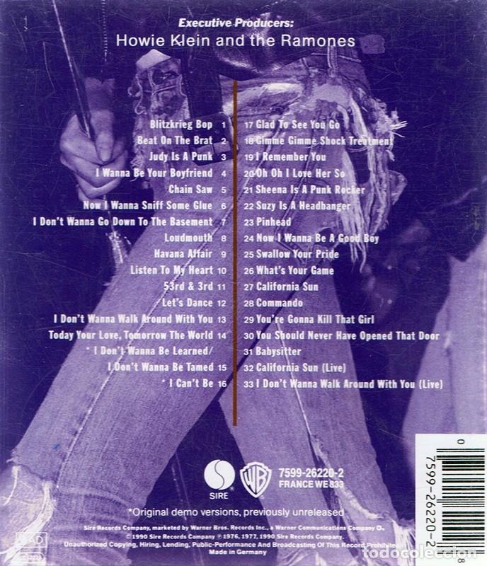 CDs de m&uacute;sica: RAMONES &uml;ALL THE STUFF ( AND MORE) VOLUME ONE&uml; (CD) - Foto 2