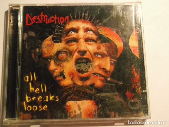 CDs de m&uacute;sica: DESTRUCTION-ALL HELL BREAKS LOOSE-2 CD - Foto 1
