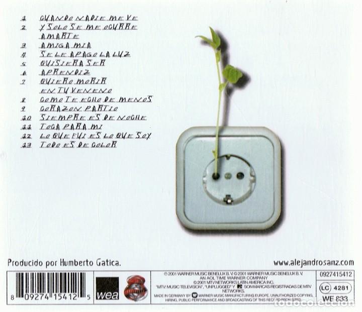 CDs de m&uacute;sica: ALEJANDRO SANZ &uml;MTV UNPLUGGED&uml;  (CD) - Foto 2