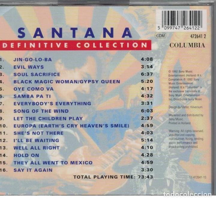 CDs de m&uacute;sica: SANTANA-CD DEFINITIVE COLLECTION - Foto 2