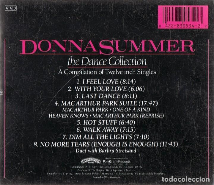 CDs de m&uacute;sica: DONNA SUMMER &uml;THE DANCE COLLECTION&uml;  (CD) - Foto 2