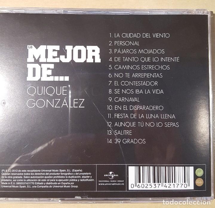 CDs de m&uacute;sica: LO MEJOR DE... QUIQUE GONZALEZ - Foto 2
