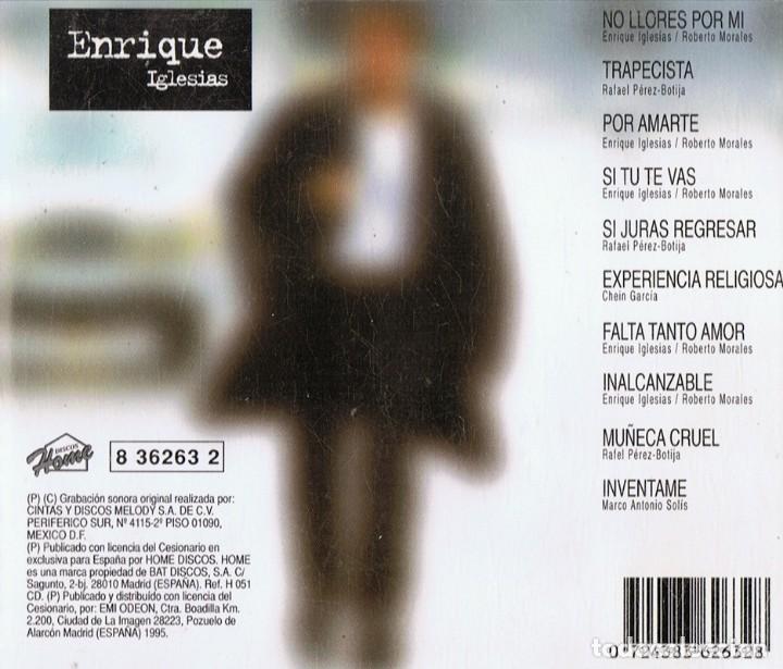 CDs de m&uacute;sica: ENRIQUE IGLESIAS (CD) - Foto 2