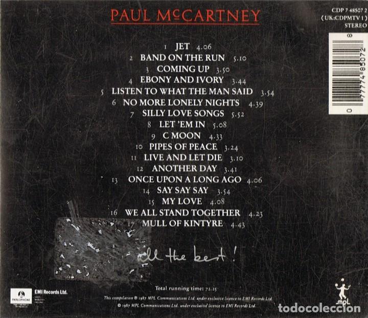 CDs de m&uacute;sica: PAUL MCCARTNEY &uml;ALL THE BEST! &uml; (CD) - Foto 2