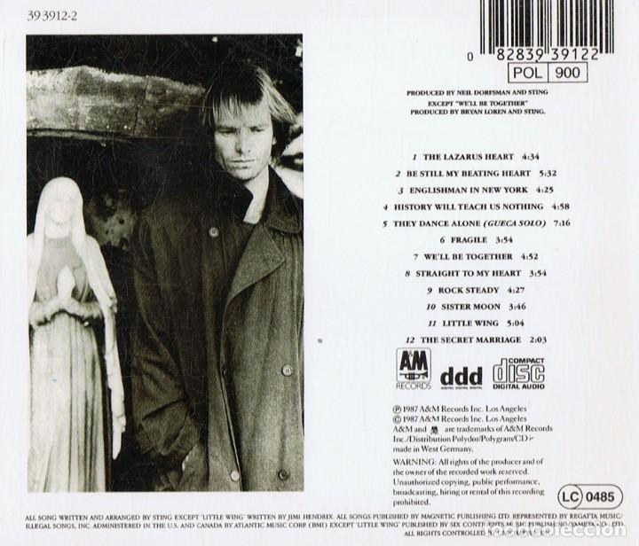 CDs de m&uacute;sica: STING &uml; ... NOTHING LIKE THE SUN&uml;  (CD) - Foto 2