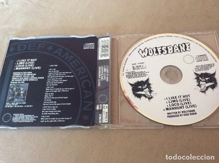 CDs de m&uacute;sica: WOLFSBANE / I LIKE IT HOT. Cd single 4 temas. - Foto 2