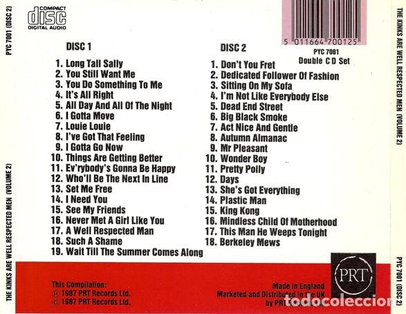 CDs de m&uacute;sica: Kinks - The Kinks Are Well Respected Men - 2xCD - Foto 2