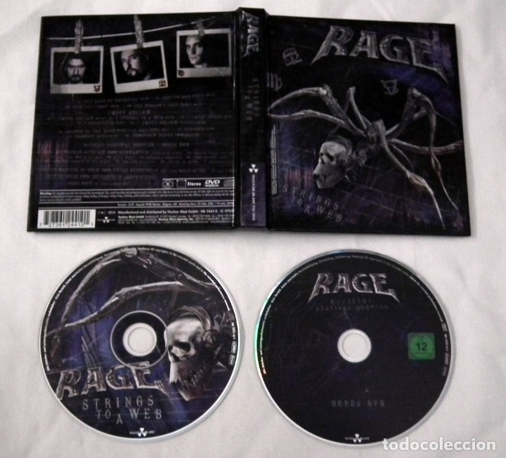 CDs de m&uacute;sica: RAGE - STRINGS TO A WEB SPECIAL EDITION CD+DVD - Foto 2