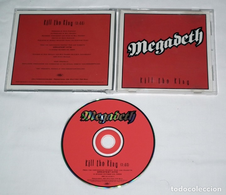 CDs de m&uacute;sica: CD SINGLE MEGADETH - KILL THE KING - Foto 2