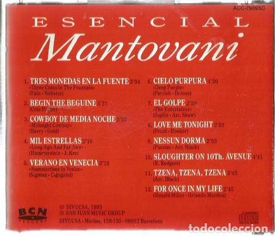 CDs de m&uacute;sica: CD ESENCIAL MANTOVANI - Foto 2