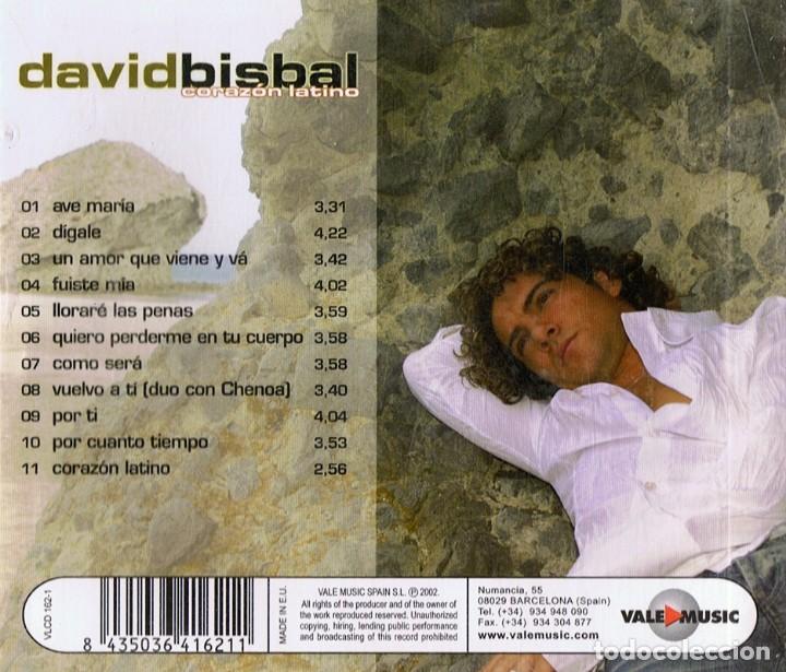 CDs de m&uacute;sica: DAVID BISBAL &uml;CORAZ&Oacute;N LATINO&uml; (DVD + CD) - Foto 2