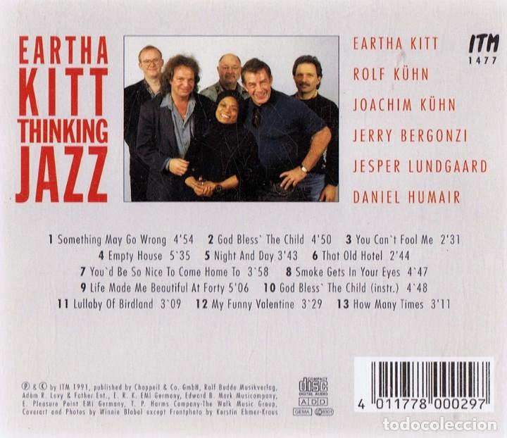 CDs de m&uacute;sica: EARTHA KITT &uml;THINKING JAZZ&uml; (CD) - Foto 2