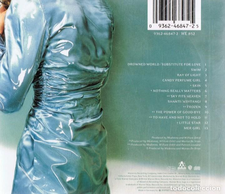 CDs de m&uacute;sica: MADONNA &uml;RAY OF LIGHT&uml; (CD) - Foto 2
