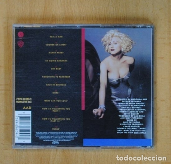 CDs de m&uacute;sica: MADONNA - DICK TRACY B.S.O. - CD - Foto 2