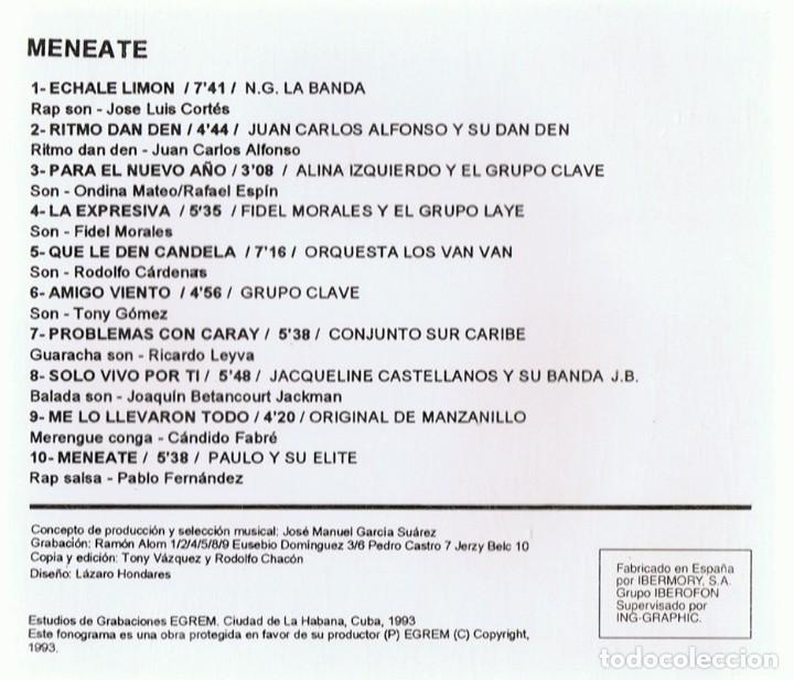 CDs de m&uacute;sica: MENEATE (CD) - Foto 2