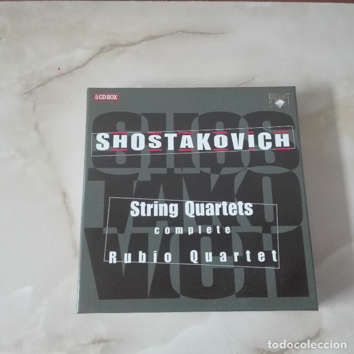 CDs de m&uacute;sica: shostakovich string quartets complete 5 cd box rubio quartet brillant classics 2002 - Foto 1