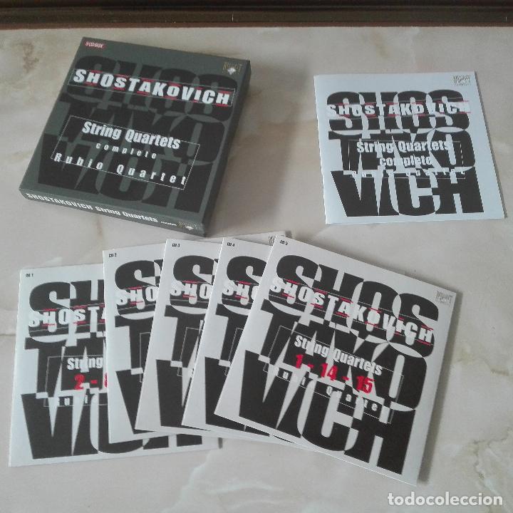 CDs de m&uacute;sica: shostakovich string quartets complete 5 cd box rubio quartet brillant classics 2002 - Foto 2