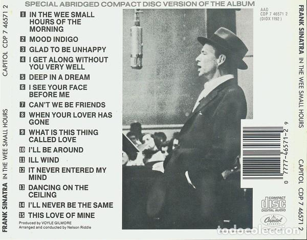 CDs de m&uacute;sica: Frank Sinatra - In The Wee Small Hours - CD - Foto 2