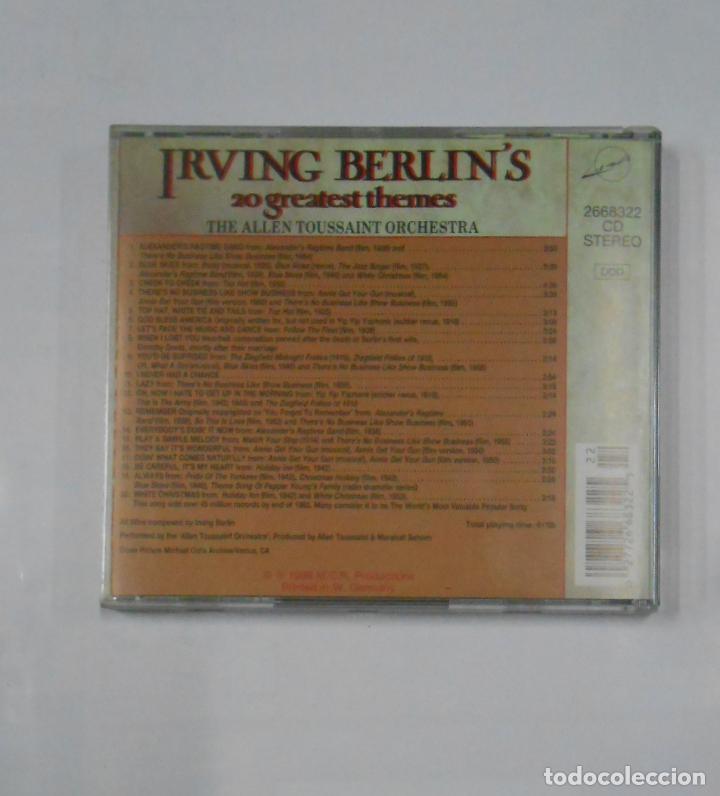 CDs de m&uacute;sica: IRVING BERLINS 20 GREATEST THEMES. CD. TDKCD7 - Foto 3
