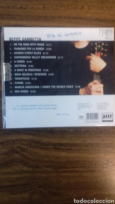 CDs de m&uacute;sica: Beppe Gambetta. Blu di G&eacute;nova - Foto 2