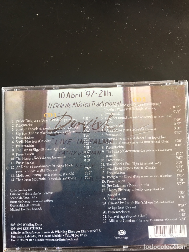 CDs de m&uacute;sica: Dervish Live in Palma 2Cd - Foto 2