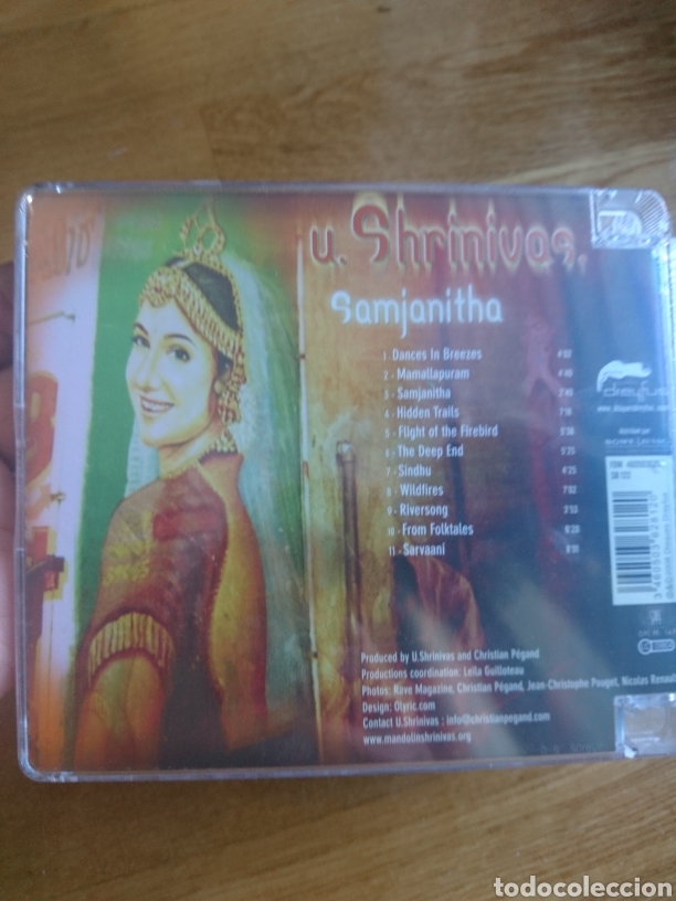 CDs de m&uacute;sica: U. Shrinivas Samjanitha. - Foto 2