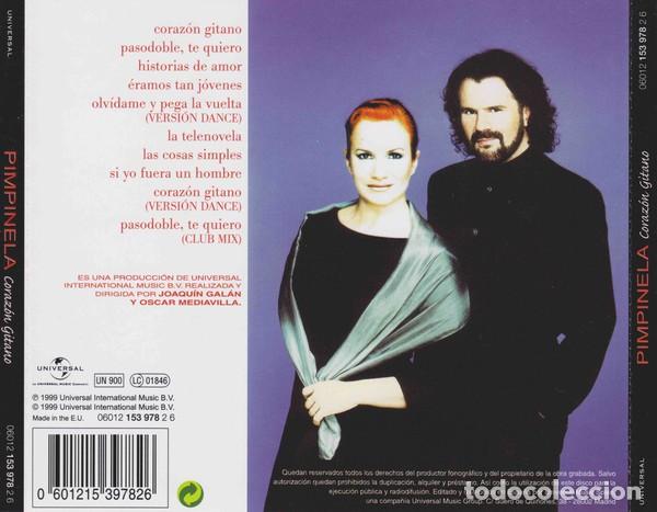 CDs de m&uacute;sica: Pimpinela - Corazon Gitano - CD - Foto 2