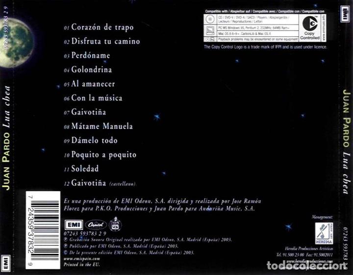 CDs de m&uacute;sica: Juan Pardo - Lua Chea - CD - Foto 2