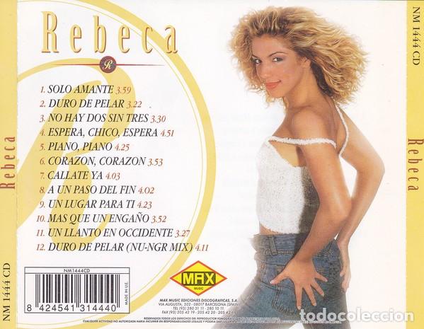 CDs de m&uacute;sica: Rebeca - CD de 1996 - Foto 2