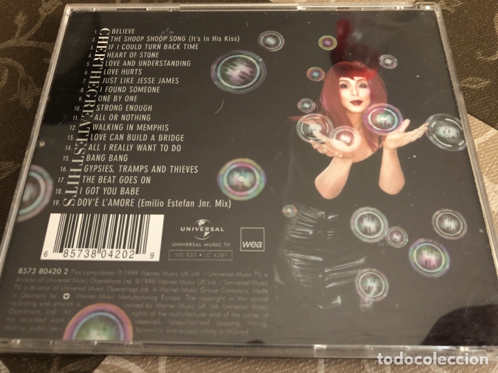 CDs de m&uacute;sica: CD CHER THE GREATEST HITS 1999 - Foto 2