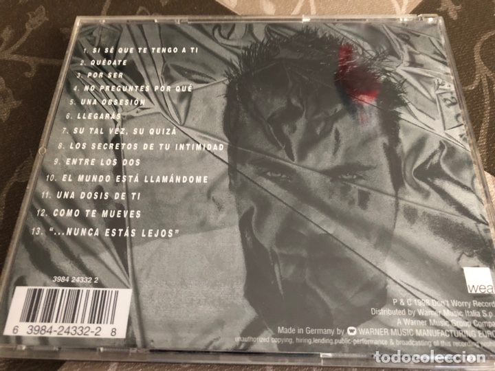 CDs de m&uacute;sica: NEK ENTRE TU YO 1998 - Foto 2