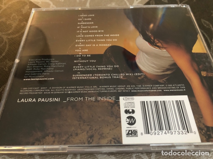 CDs de m&uacute;sica: CD LAURA PAUSINI FROM THE INSIDE 2003 - Foto 2