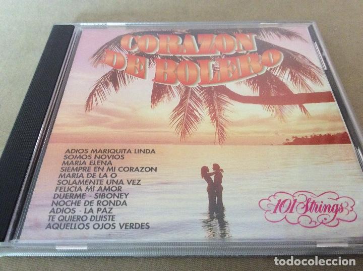 CDs de m&uacute;sica: Corazon de bolero. 101 strings. 1994. - Foto 1