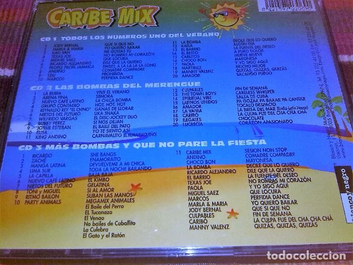 CDs de m&uacute;sica: CARIBE MIX 2001 PACK 3 CDs BLANCO Y NEGRO - Foto 4