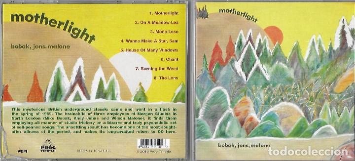 CDs de M&uacute;sica: BOBAK, JONS, MALONE: MOTHERLIGHT. OBRA MAESTRA PSYCHO / PROGRESIVA U.K. SENSACIONAL ATM&Oacute;SFERA