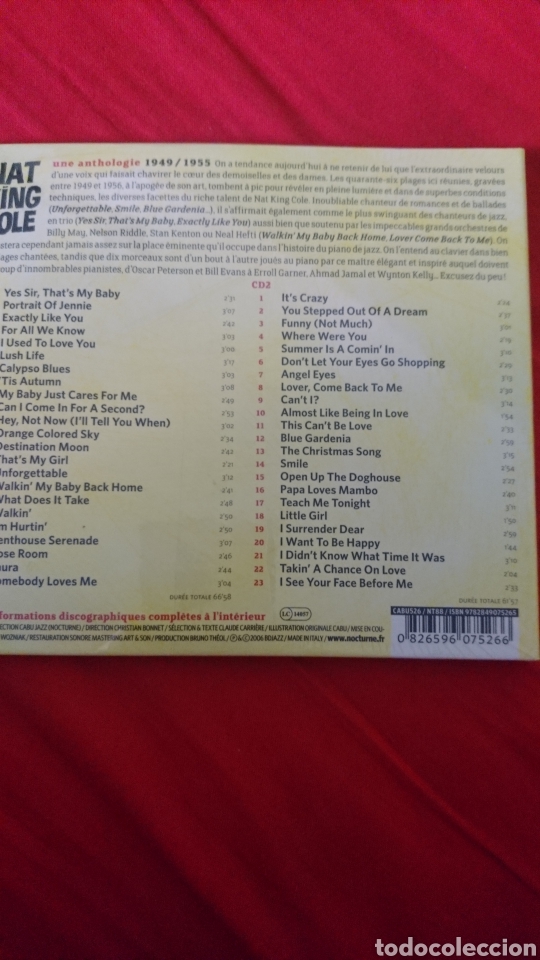 CDs de m&uacute;sica: Nat King Cole 2cds precintado - Foto 2