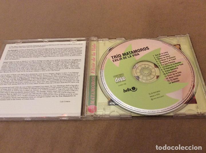 CDs de m&uacute;sica: Trio matamoros. Elixir de la vida. Sus exitos. Novoson 2001. - Foto 2